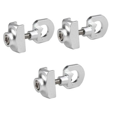 ibasenice 3-Piece Chain Tensioner Set for Folding Bicycles, Aluminum Alloy, CNC, Lightweight, Silver
