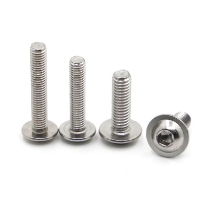Aolity Mdingbao M2.5 x 20 mm Structural Screws, 304 Stainless Steel, Hex Socket Round Head with Washer, 20-Pack