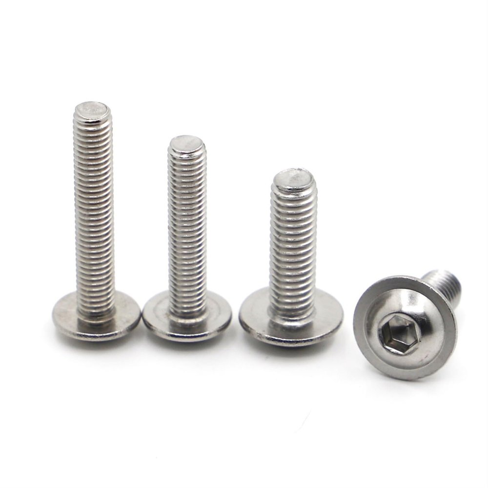 Aolity Mdingbao M2.5 x 20 mm Structural Screws, 304 Stainless Steel, Hex Socket Round Head with Washer, 20-Pack