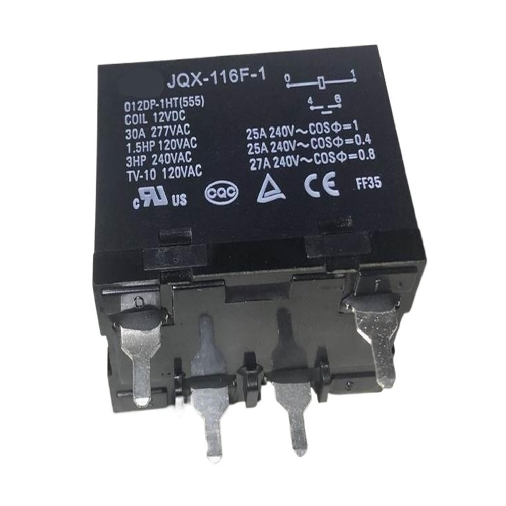 NISZA 1PCS JQX-116F-1 012DP-1HT(555) (G7L-1A-12V-30A) 4-Pole Relay