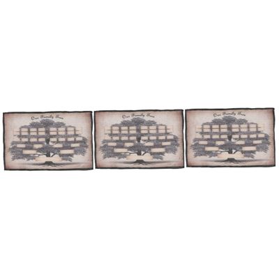 UKCOCO 3-Piece Family Tree Diagram Poster