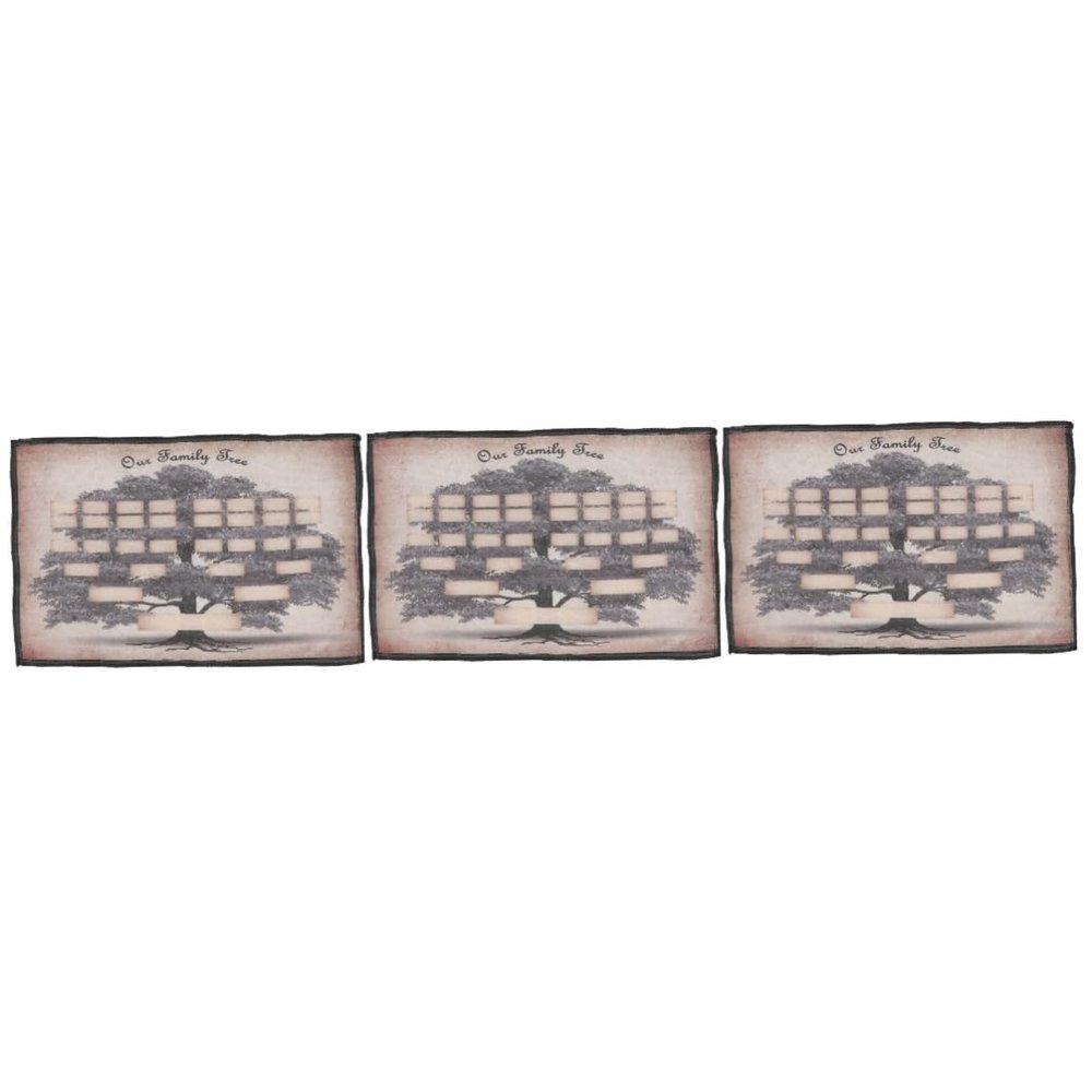 UKCOCO 3-Piece Family Tree Diagram Poster