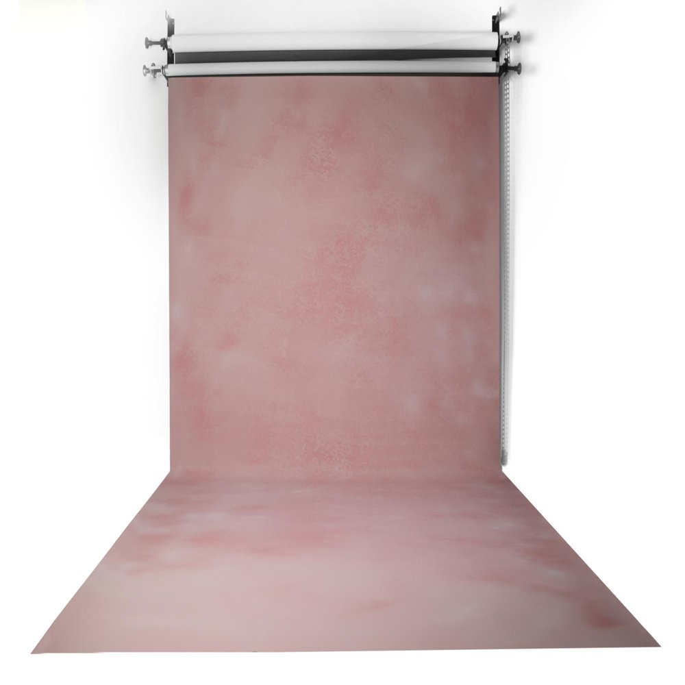 Fondart Professional Photography and Video Backdrop, Abstract Pink and White Reversible, 296 x 505 cm