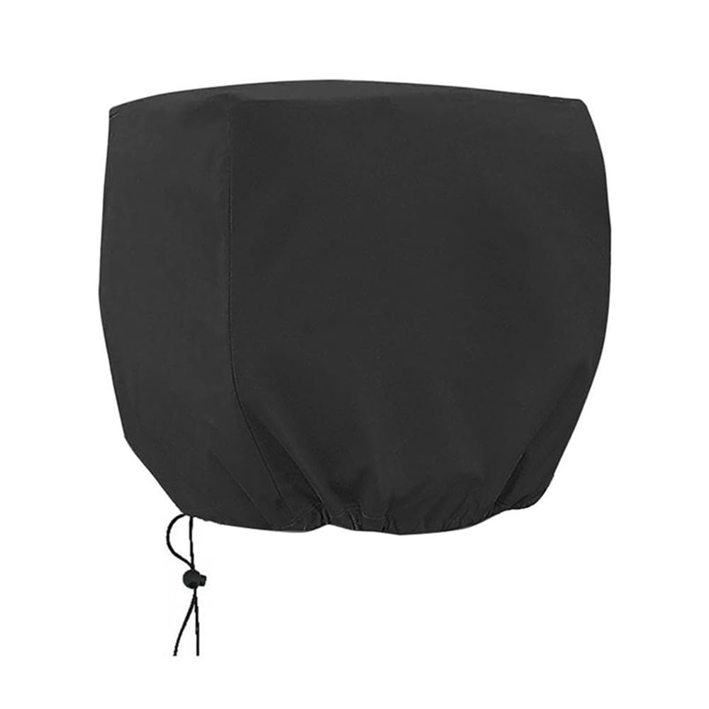 Pitxsgsia 420D Silver-Coated Outboard Motor Protective Cover, Waterproof and Dustproof Half Cover, L: 25–40 HP, Durable, Easy to Use