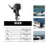 Pitxsgsia 420D Silver-Coated Outboard Motor Protective Cover, Waterproof and Dustproof Half Cover, L: 25–40 HP, Durable, Easy to Use view 4