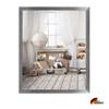 Woody Deluxe Solid Wood Picture Frame 18 x 24 cm, Silver Patina, White Background, Anti-Glare Acrylic Glass view 4