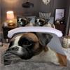 MEVASA Boxer Dog 3-Piece Microfiber Duvet Cover Set, 200 x 200 cm view 2