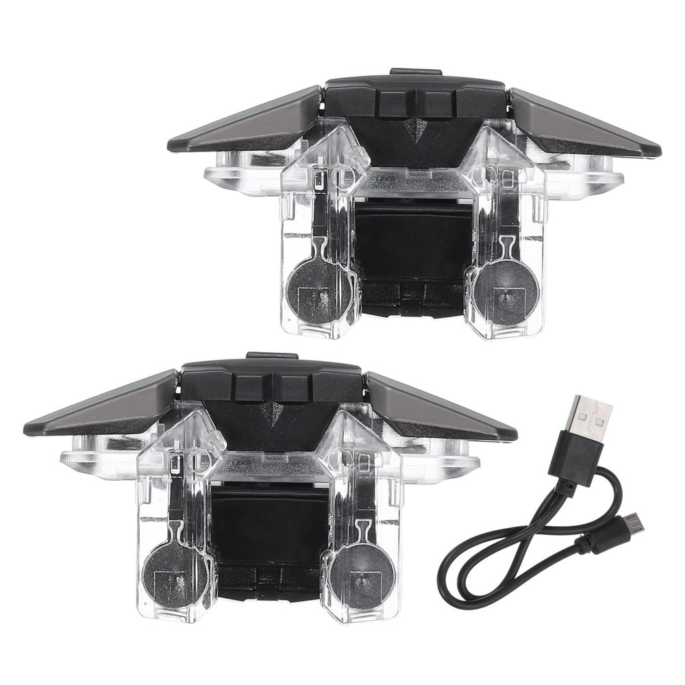 QUARKZMAN Mobile Game Triggers, 1 Pair, Six-Finger Linkage, Type-C, for 4.7–6.5-inch Phones