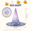 Halloween Witch Hat for Women with Starry Print view 3