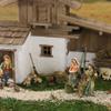 FADEDA 3-Piece Dog Set, 2 cm, Hand-Painted Nativity Figures view 2