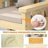 OQHAIR Bench Cushion, Seat Pad for Bench, Chair, Swing, Window Seat, Outdoor Garden Furniture, Patio or Indoor Seating (160 x 45 x 5 cm, White) view 3