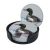 Coaster Loon Nature Bird Print Leather Coasters, Set of 6 view 2