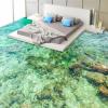 Self-Adhesive 3D Ocean Wave Floor Mural, 430 x 300 cm view 1