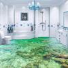 Self-Adhesive 3D Ocean Wave Floor Mural, 430 x 300 cm view 3