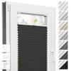 Estika Thermal Pleated Blind with Drilling, 30 x 100 cm, Anthracite view 1