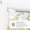 Estika Thermal Pleated Blind with Drilling, 30 x 100 cm, Anthracite view 2