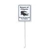 Geroclonup 17.8 x 22.4 cm "Beware of Alligator Please Do Not Feed the Wildlife" Lawn and Yard Sign with 43.7 cm Post Set, 40 mm Laminated Rust-Resistant Aluminum, 1 Pc view 1