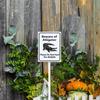 Geroclonup 17.8 x 22.4 cm "Beware of Alligator Please Do Not Feed the Wildlife" Lawn and Yard Sign with 43.7 cm Post Set, 40 mm Laminated Rust-Resistant Aluminum, 1 Pc view 2