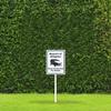 Geroclonup 17.8 x 22.4 cm "Beware of Alligator Please Do Not Feed the Wildlife" Lawn and Yard Sign with 43.7 cm Post Set, 40 mm Laminated Rust-Resistant Aluminum, 1 Pc view 3