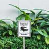 Geroclonup 17.8 x 22.4 cm "Beware of Alligator Please Do Not Feed the Wildlife" Lawn and Yard Sign with 43.7 cm Post Set, 40 mm Laminated Rust-Resistant Aluminum, 1 Pc view 4