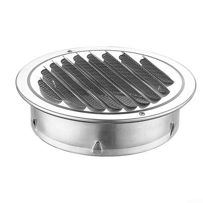 DAZZLEEX Round Stainless Steel Vent Cover, Flat, 80 mm