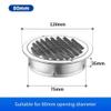 DAZZLEEX Round Stainless Steel Vent Cover, Flat, 80 mm view 2