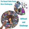 Graffiti Art Puzzle, 1,000 Pieces, for Adults, Round Cardboard Puzzle, 26.5 x 26.5 in view 3