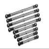Aluminum 6061-T6 Suspension Link Set for Traxxas 1/18 TRX-4M K10 High Trail Crawler 97064-1, Silver view 1