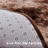 Hiseng Round Shag Rug, Washable, Soft Plush, Light Purple, 200 cm view 2