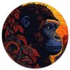 Gorilla Art Style 1000-Piece Extra-Large Spherical Jigsaw Puzzle, Premium Recycled Board, 67.5 x 67.5 cm view 1