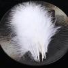 SYSUII 50-Piece Natural Turkey Feathers, 4–6 in, Burgundy view 4