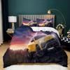 WHUOEUCO Yellow Sports Car Duvet Cover Set, 135 x 200 cm view 1