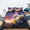 WHUOEUCO Yellow Sports Car Duvet Cover Set, 135 x 200 cm view 2