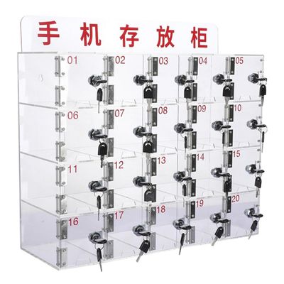 TAHALI Desktop Locker, 12/15/20/25 Compartments, Wall-Mounted Phone Storage Box