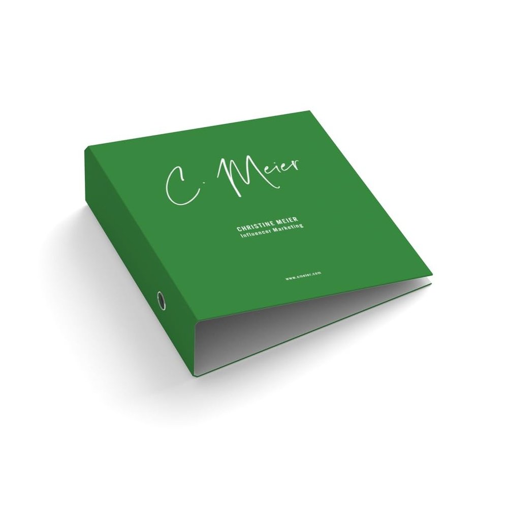 Personalized Ring Binder for A4, Green, 2.9 in. Spine