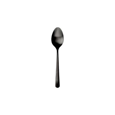 12 Moka Spoons “Oslo,” 12.5 cm, Black, Steel