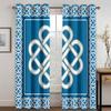WIKINGER 3D Celtic Knot Blackout Curtains with Grommets, 2-Piece Set, 280 x 175 cm view 2