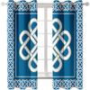 WIKINGER 3D Celtic Knot Blackout Curtains with Grommets, 2-Piece Set, 280 x 175 cm view 3
