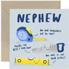 Old English Co. “No One Measures Up To You” Card for Nephew | Funny Birthday Card for Him | DIY Tools Pun Card | Blank Inside view 1