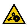 W213 - Warning: Hands and Gears - Safety Sign - Customizable Size - ISO 7010 view 1