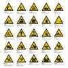 W213 - Warning: Hands and Gears - Safety Sign - Customizable Size - ISO 7010 view 4
