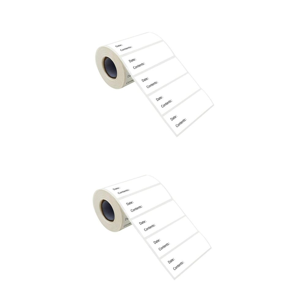 MAGICLULU 2-Roll Self-Adhesive Food Date Labels, Waterproof Refrigerator Stickers for Storage Organization