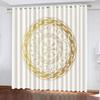 WIKINGER 3D Grommet Blackout Curtains, 2-Piece Set, 200 x 200 cm view 1