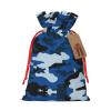 Blue Camouflage Drawstring Gift Bag view 1