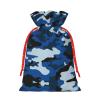 Blue Camouflage Drawstring Gift Bag view 2