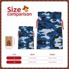 Blue Camouflage Drawstring Gift Bag view 4