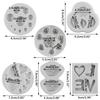 Sijiangmold Valentine’s Day Silicone Fondant Molds, 6-Piece Set view 2