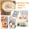 Sijiangmold Valentine’s Day Silicone Fondant Molds, 6-Piece Set view 4