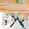 Transparent Printed Oilcloth Tablecloth with Hem, Maison Design, 140 x 140 cm view 2