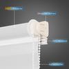 Double Roller Blind, No-Drill Clamp-Fit or Drill Mount, White, 35 x 180 cm view 4